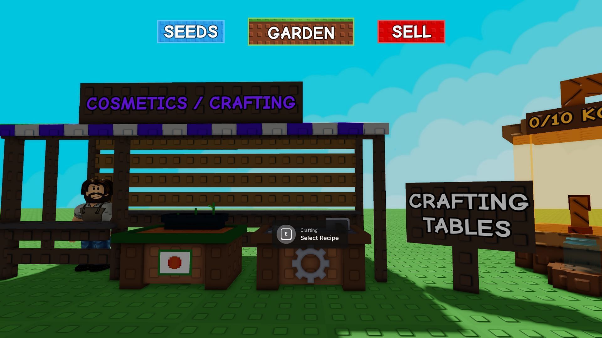The crafting station is at the other end of the map (Image via Roblox)